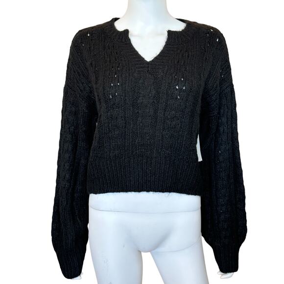 New ~ ASOS , TOPSHOP ~ Knitted Textured Cable Sweater Size 0-2 - Picture 3 of 7